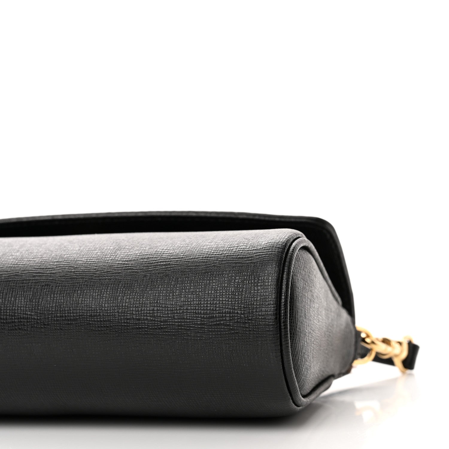 Fendi Vitello Elite Flap Crossbody Bag Black 12 of 14