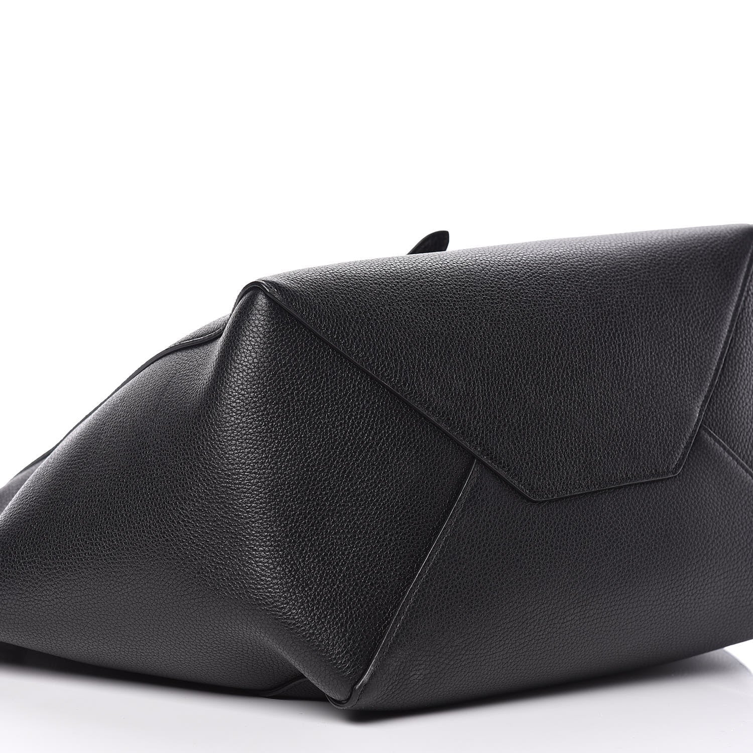 Celine Soft Grained Calfskin Small Belt Cabas Phantom Black 8 of 10