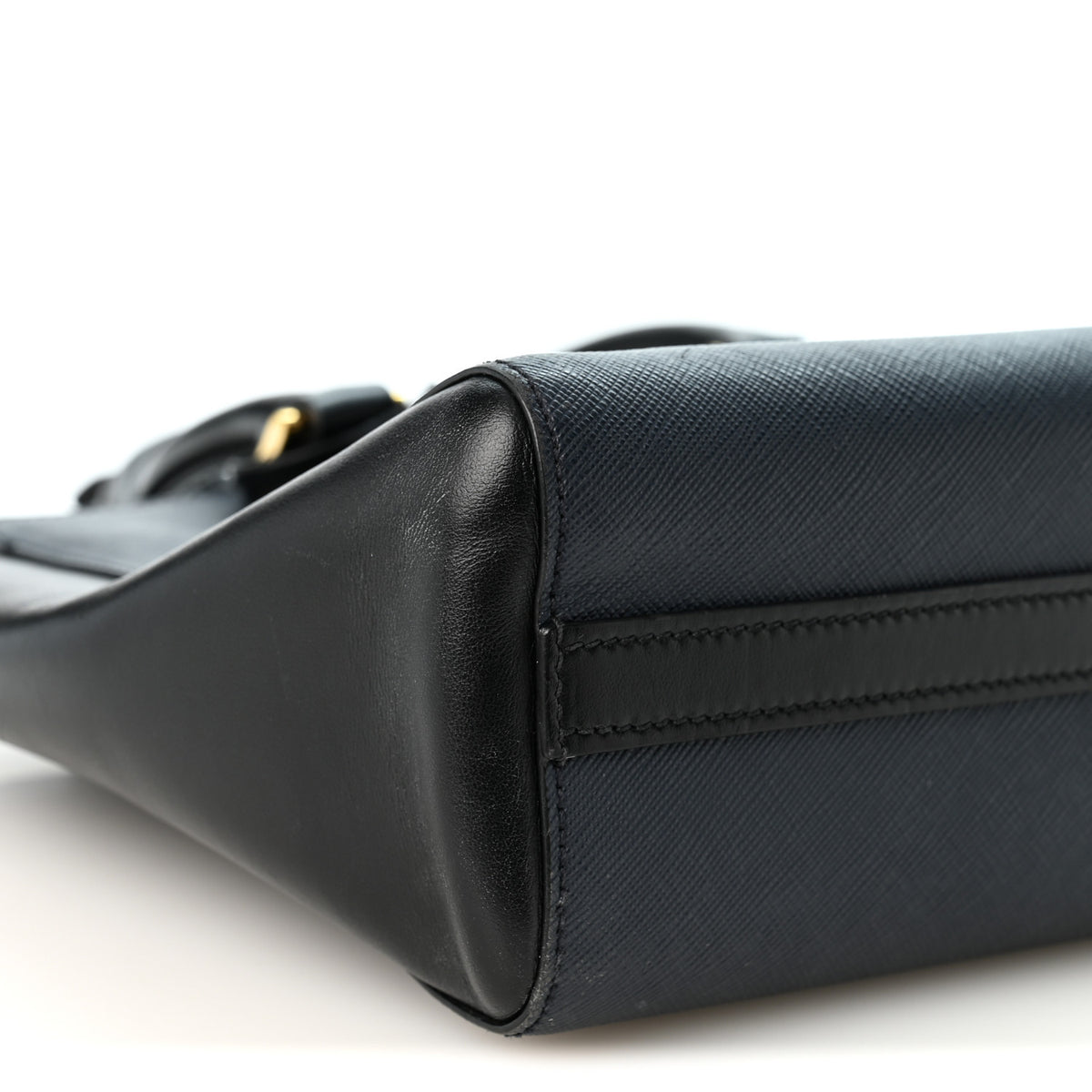 Saffiano Soft Calfskin Small Zippered Tote Baltico