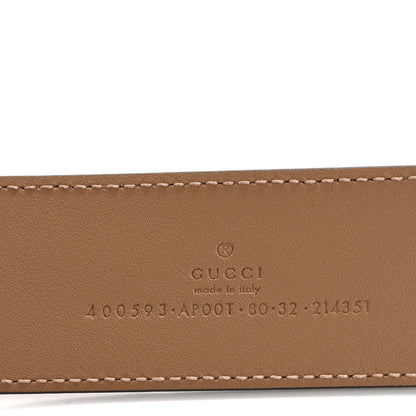 Gucci Calfskin Double G 40mm Belt 80 32 Tan 5 of 6
