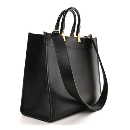 Fendi X VERSACE Calfskin Plexiglass Fendace Medium Fendi Sunshine Shopper Tote Black 3 of 10