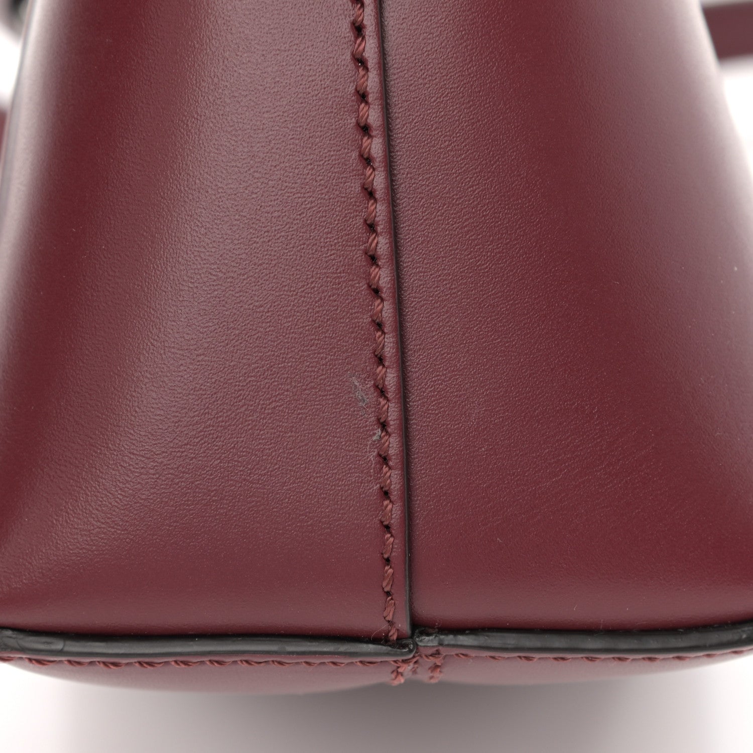 Fendi Vitello King Logo Embossed Mini By The Way Boston Bag Barolo 24 of 27