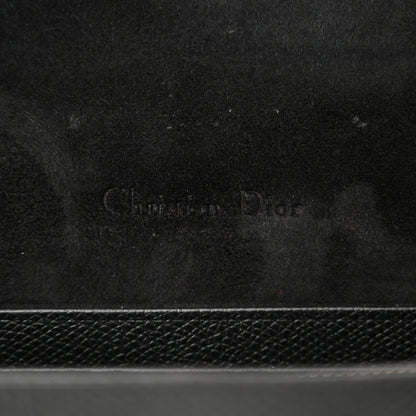 Christian Dior Grained Calfskin Saddle Belt Clutch Black 6 of 11