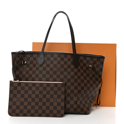 Louis Vuitton Damier Ebene Neo Neverfull MM Rose Ballerine 11 of 11