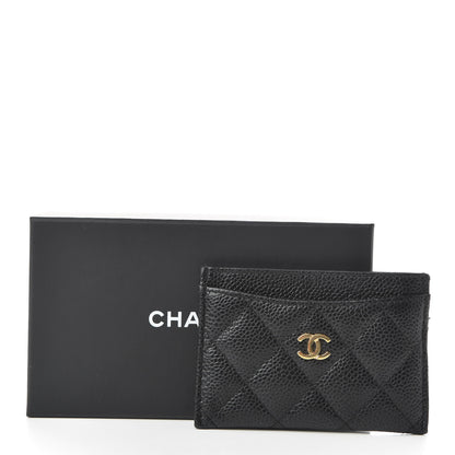 Chanel Caviar Quilted Card Holder Black 9 of 9