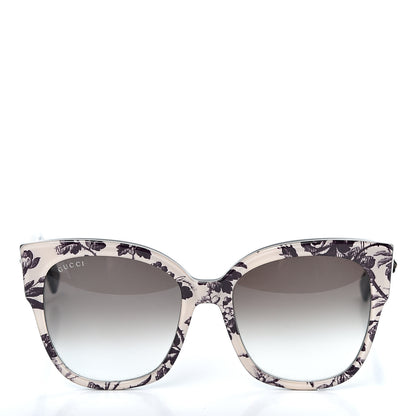 Gucci Acetate Herbarium Print Square Frame Sunglasses GG0059S White 2 of 7