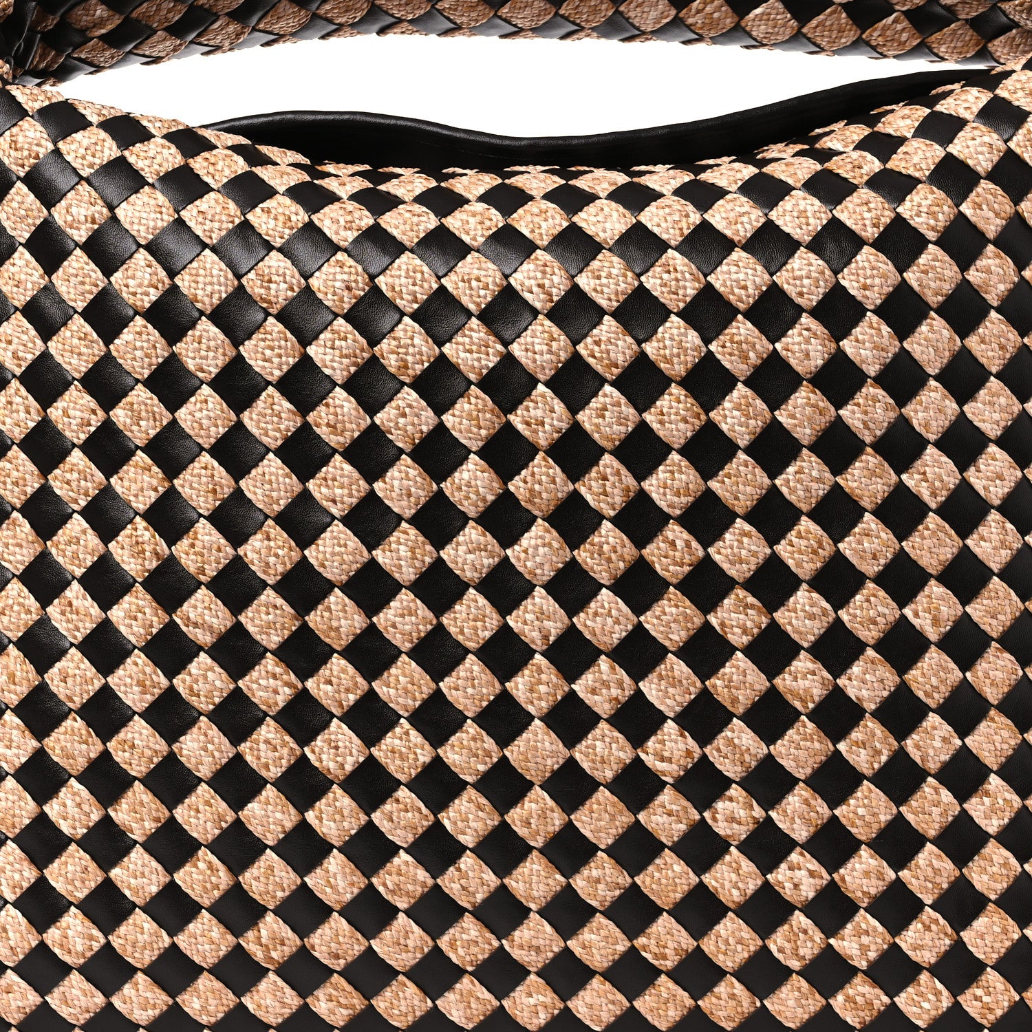 Bottega Veneta Nappa Raffia Intrecciato Large Hop Fondant Natural 8 of 11