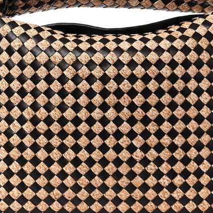Bottega Veneta Nappa Raffia Intrecciato Large Hop Fondant Natural 8 of 11