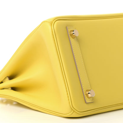 Hermes Swift Birkin 25 Lime 9 of 11