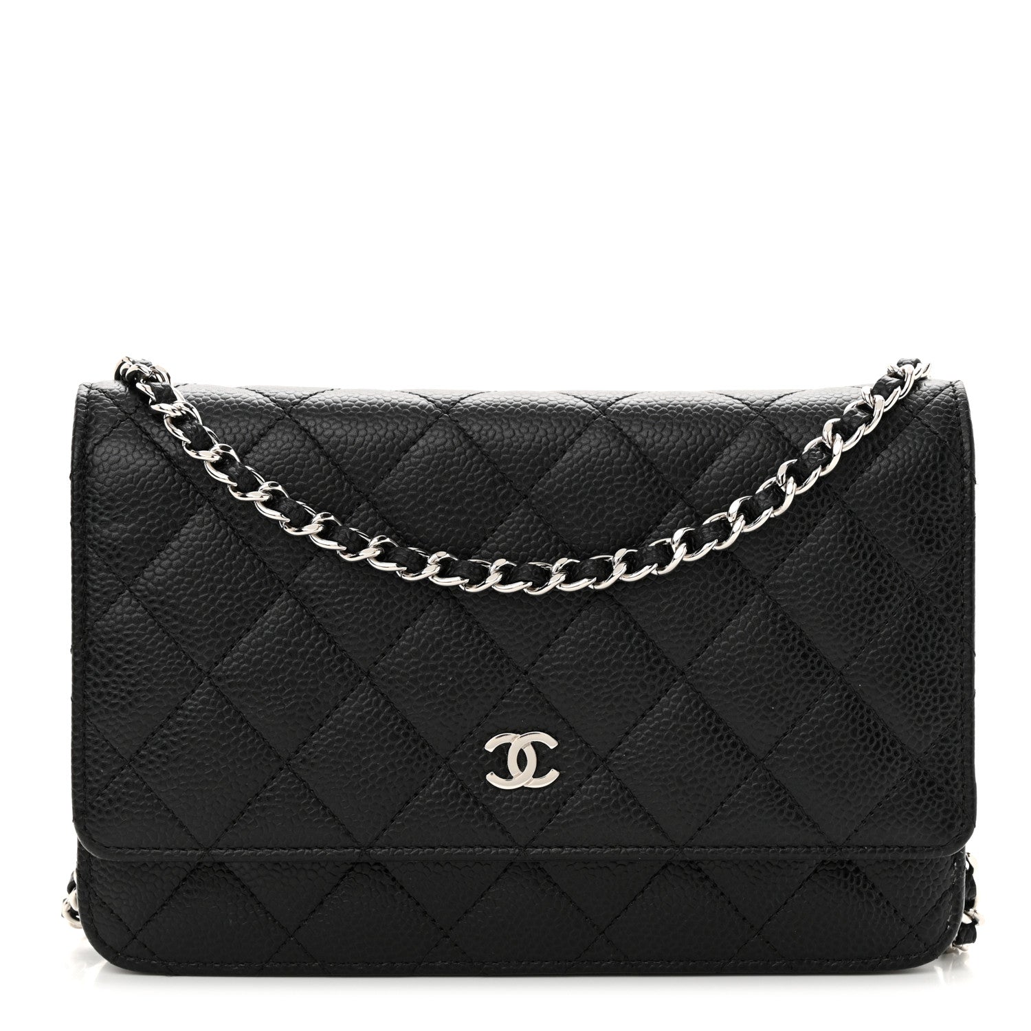 Chanel Caviar Quilted Wallet on Chain WOC Black 1 of 14