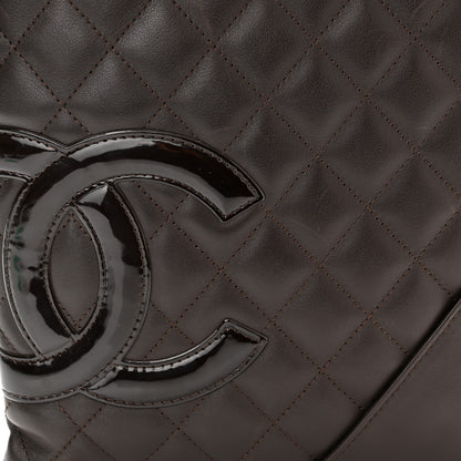 Chanel Calfskin Cambon Flat Messenger Brown 10 of 12
