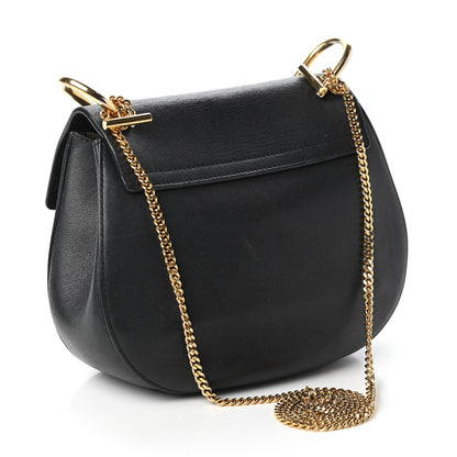 Chloe Suede Calfskin Mini Drew Shoulder Bag Black 3 of 10