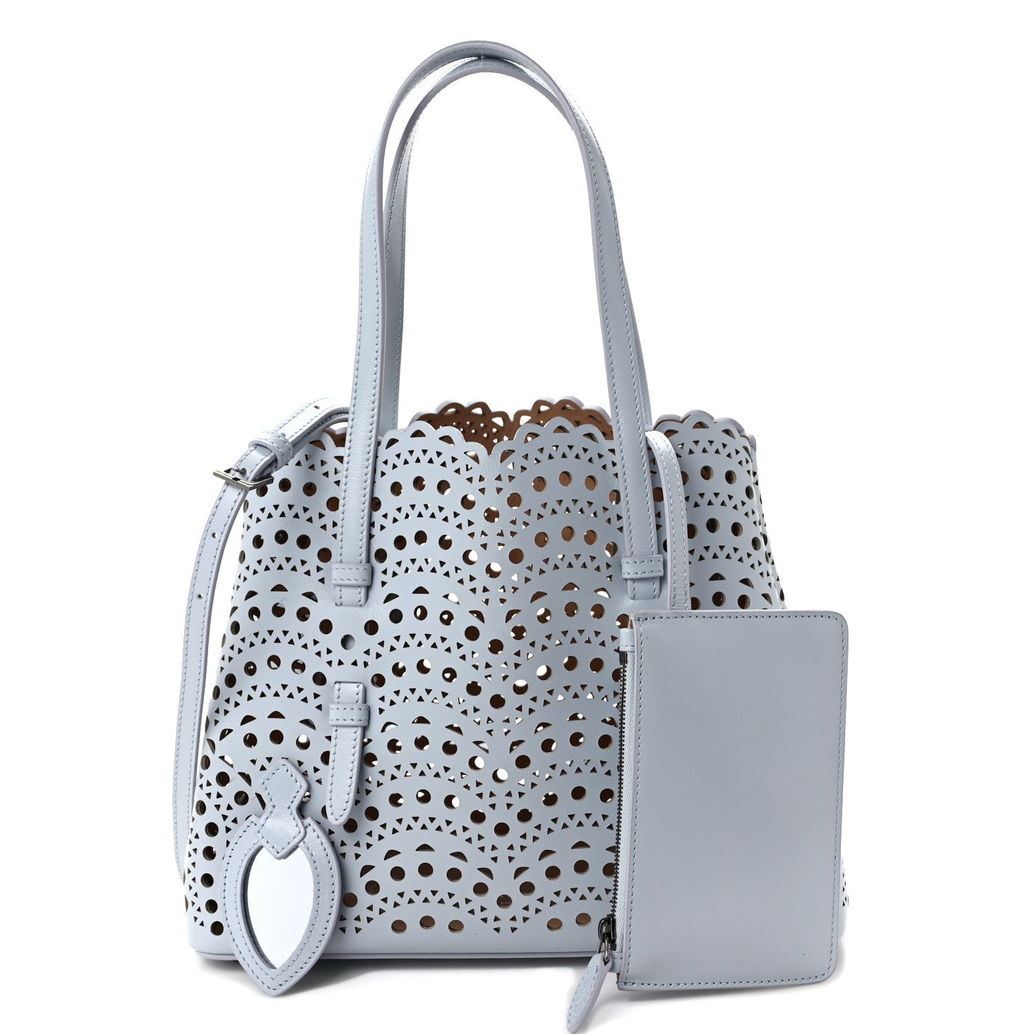 Alaia Calfskin Vienne Wave Mina 25 Bag Nuage 1 of 11