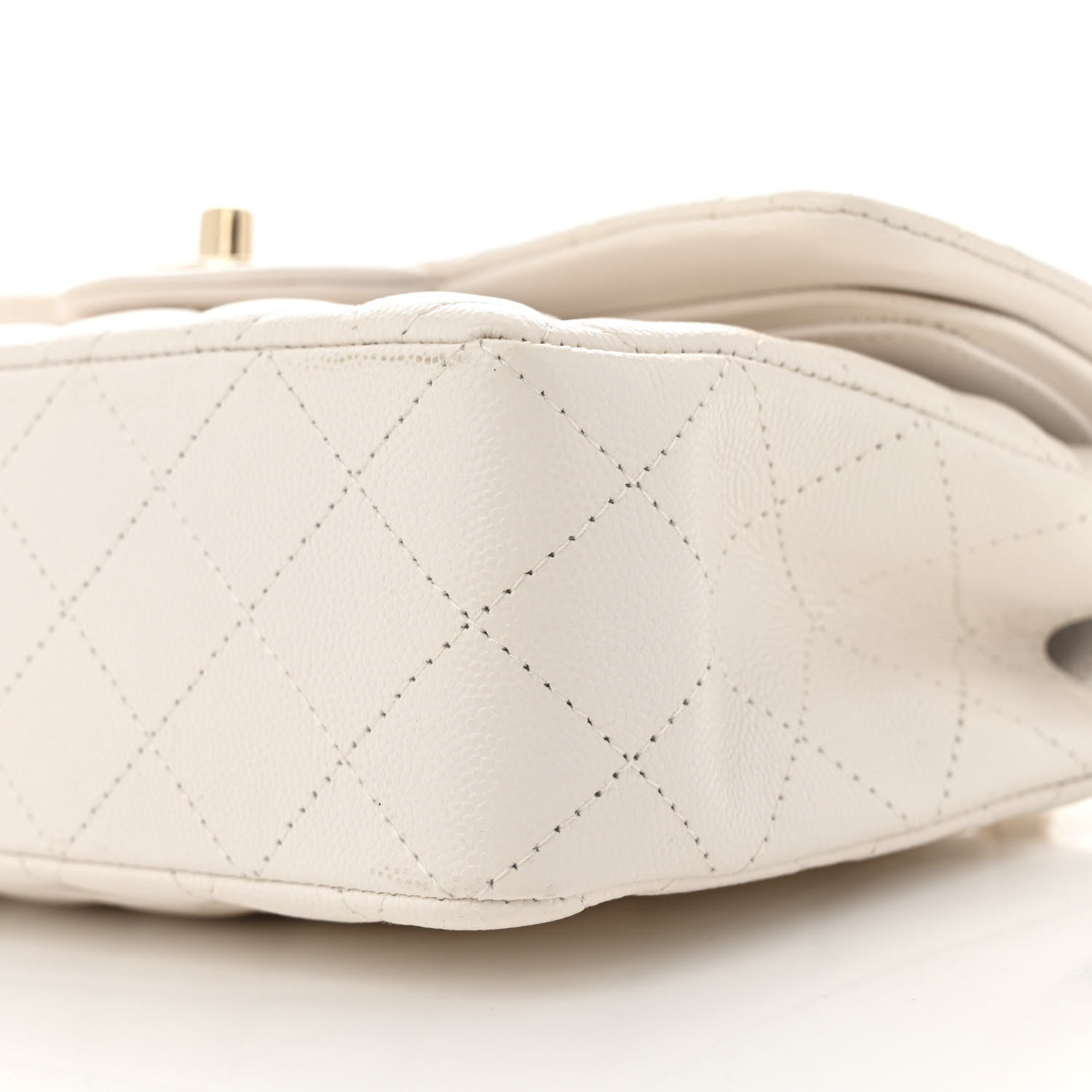 Chanel Caviar Quilted Small Double Flap White 10 of 13