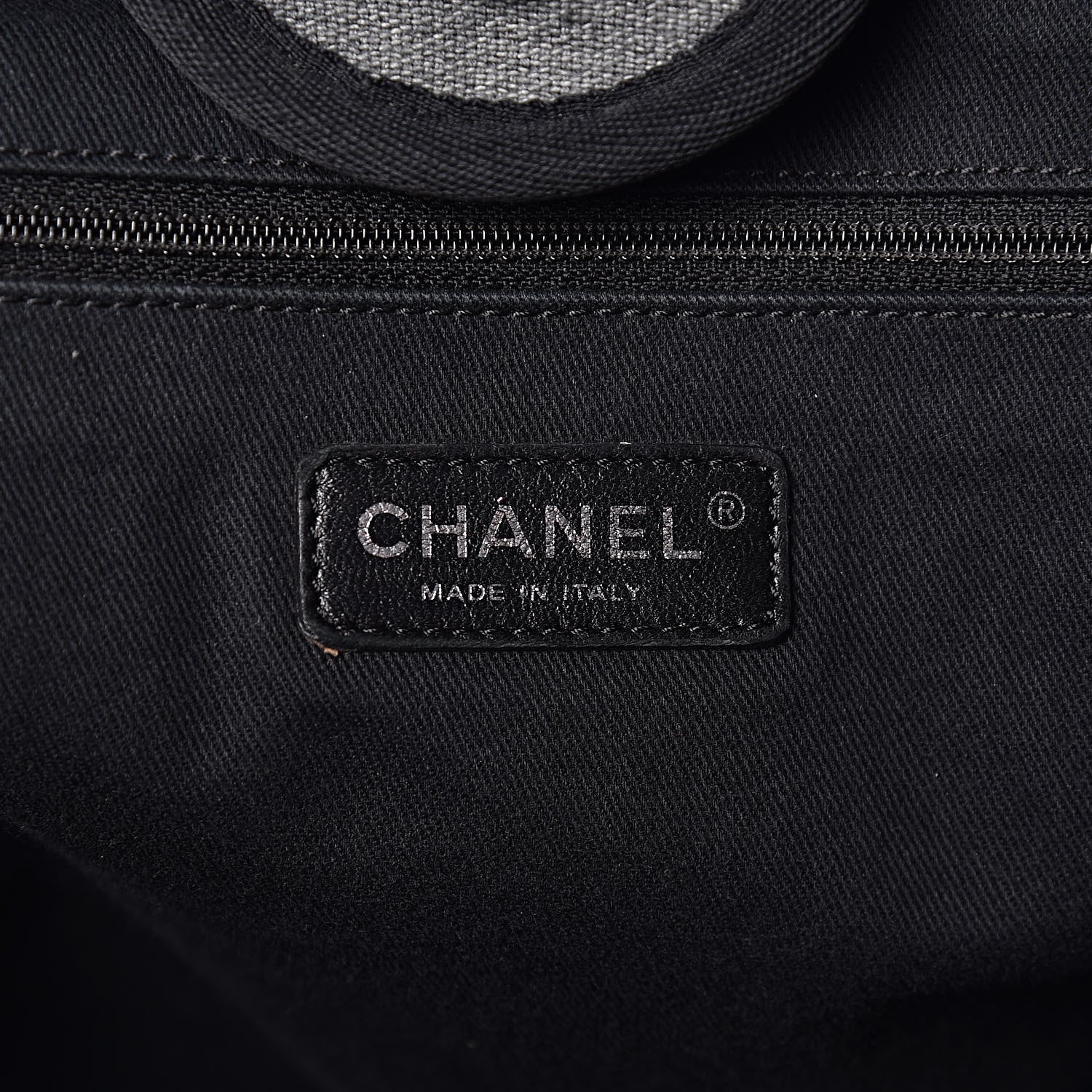 Chanel Canvas Large Deauville Tote Grey 6 of 16