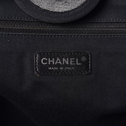Chanel Canvas Large Deauville Tote Grey 6 of 16