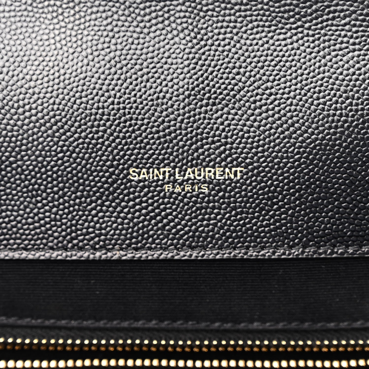 Saint Laurent Grain De Poudre Textured Mixed Matelasse Large Triquilt Monogram Satchel Black 5 of 9