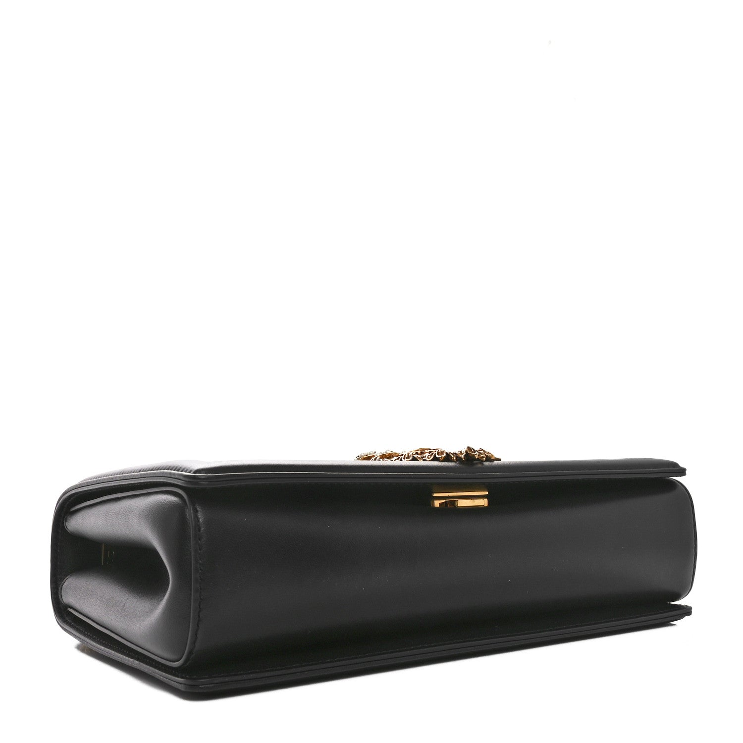 Dolce & Gabbana Calfskin Large Devotion Crossbody Bag Black 4 of 10
