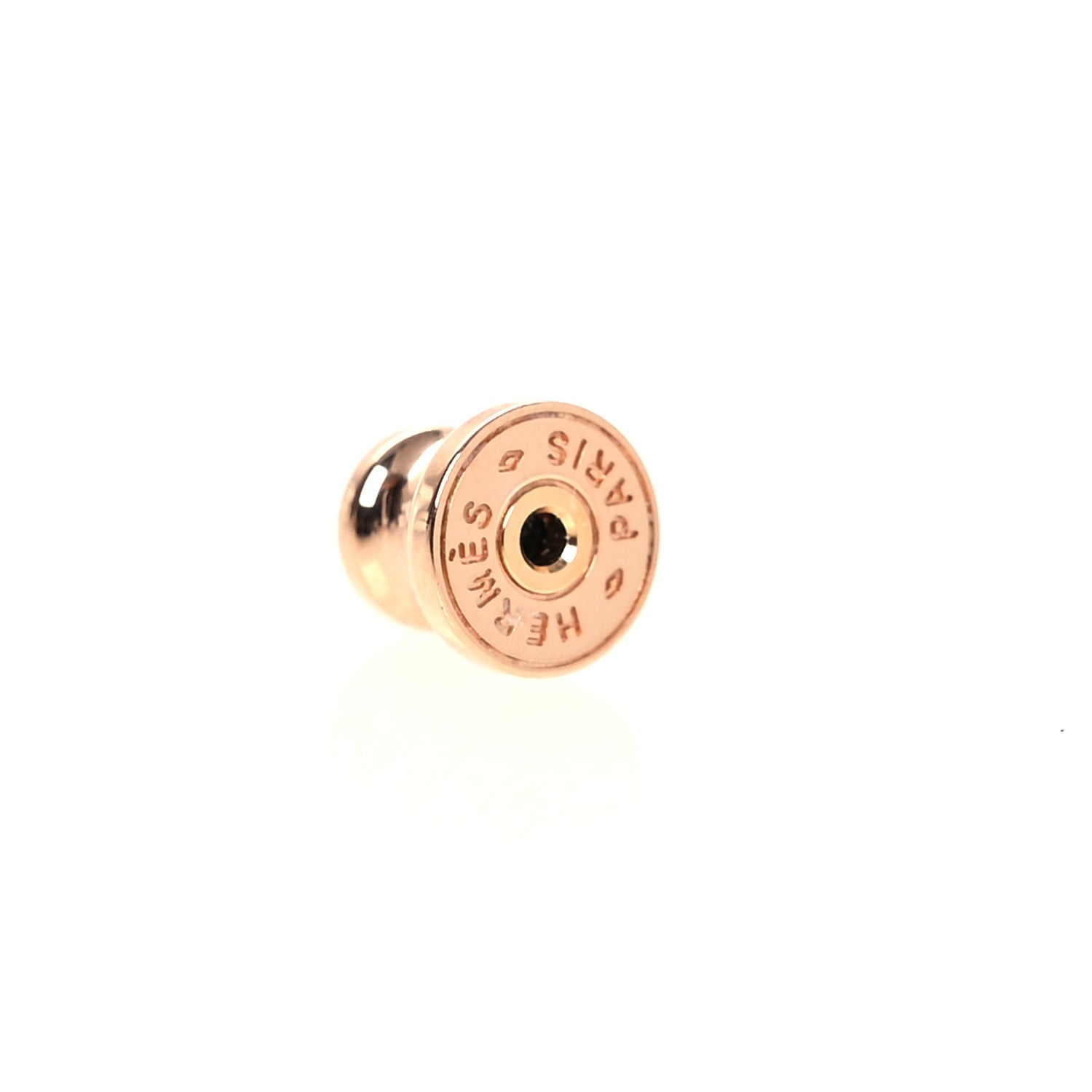 Hermes Rose Gold Lacquered Mini Pop H Rocabar Earrings Beaute 5 of 8