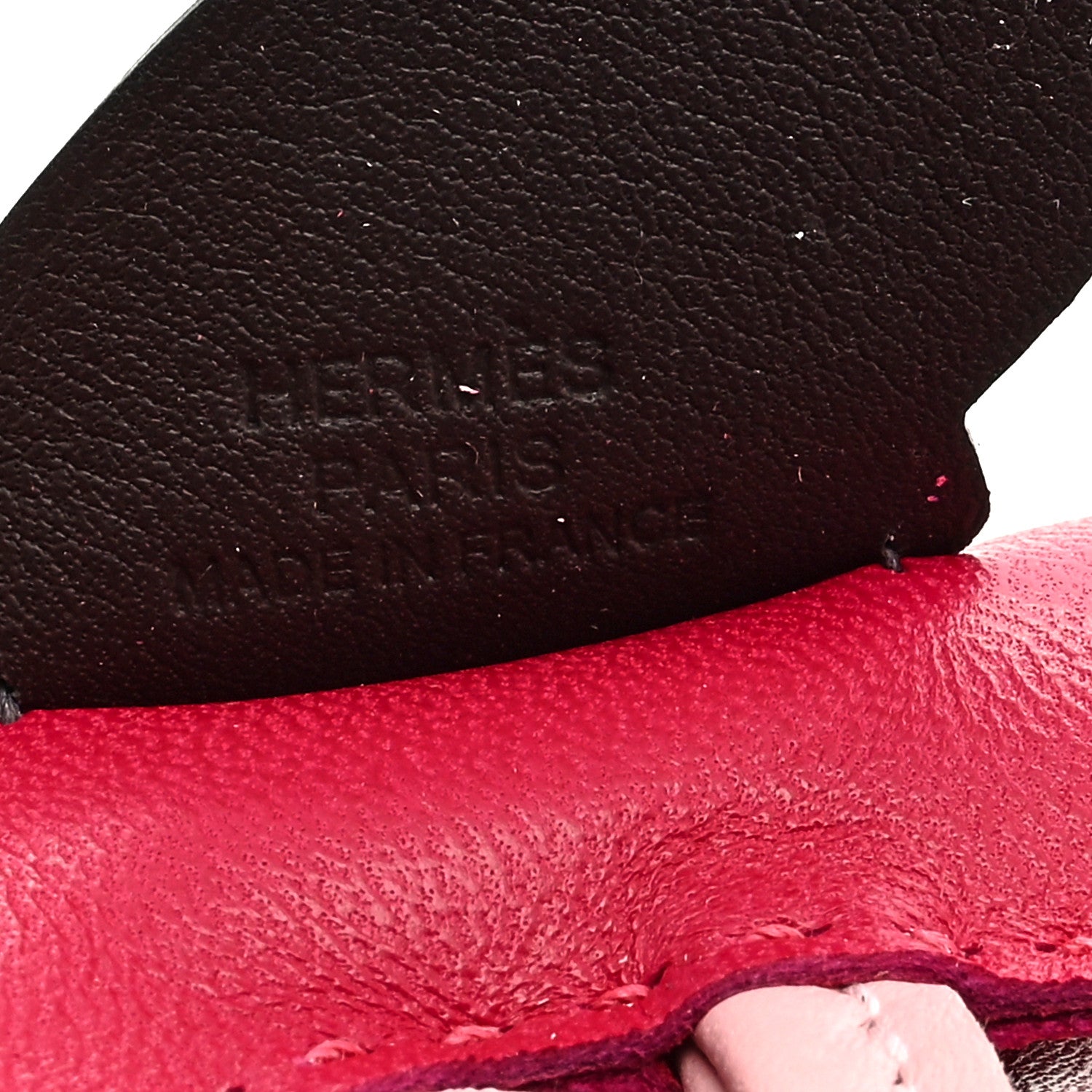 Hermes Milo Lambskin Grigri Rodeo Pegase Horse Bag Charm PM Framboise Rose Sakura Rouge Sellier 3 of 3