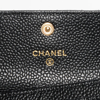 Chanel Caviar Quilted Flap Card Holder Black 6 of 9