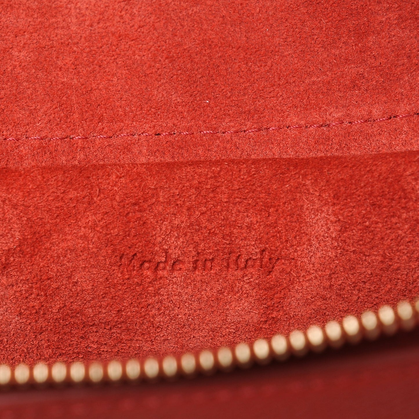 Baby Grained Calfskin Micro Belt Bag Poppy