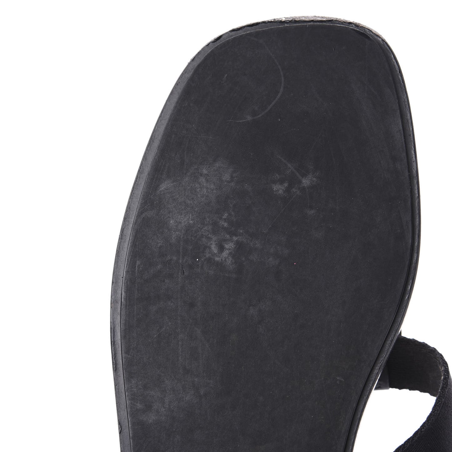 Patent Calfskin Cardinal Thong Sandals 39 Black