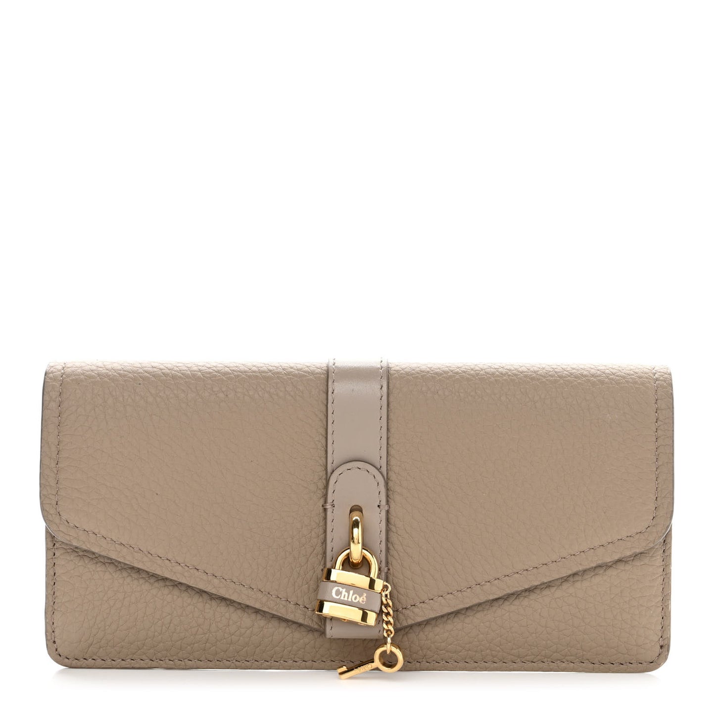 Calfskin Aby Flap Wallet Motty Grey