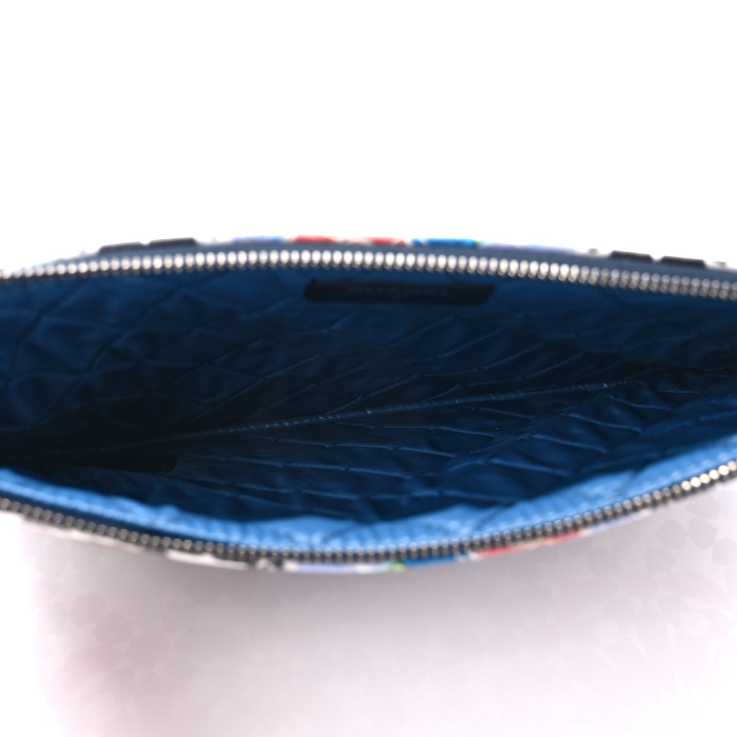 Glazed Lambskin Quilted Medium Paris Dubai Cosmetic Case Multicolor