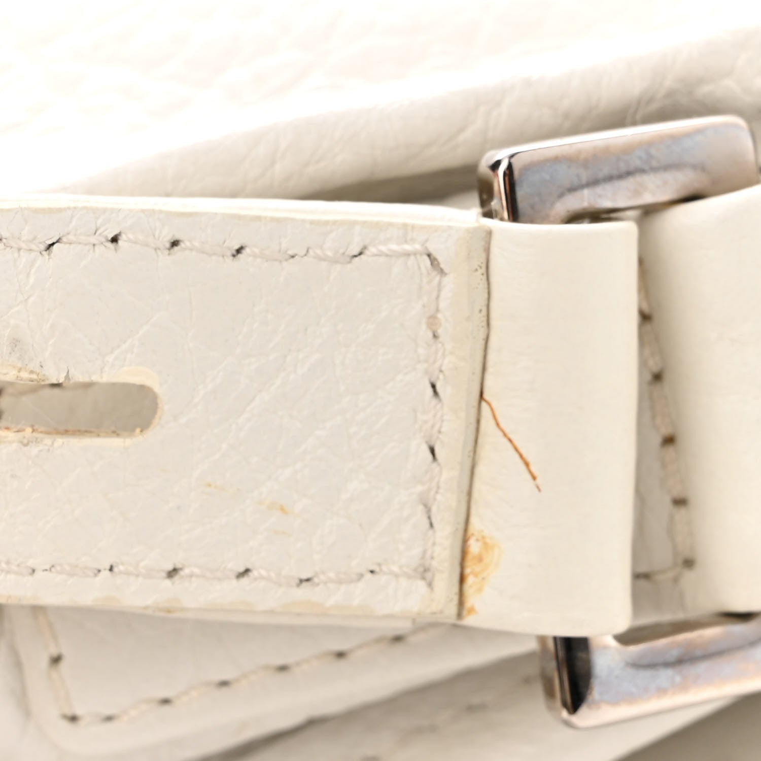 Chanel Calfskin Mademoiselle Flap Shoulder Bag White 13 of 15