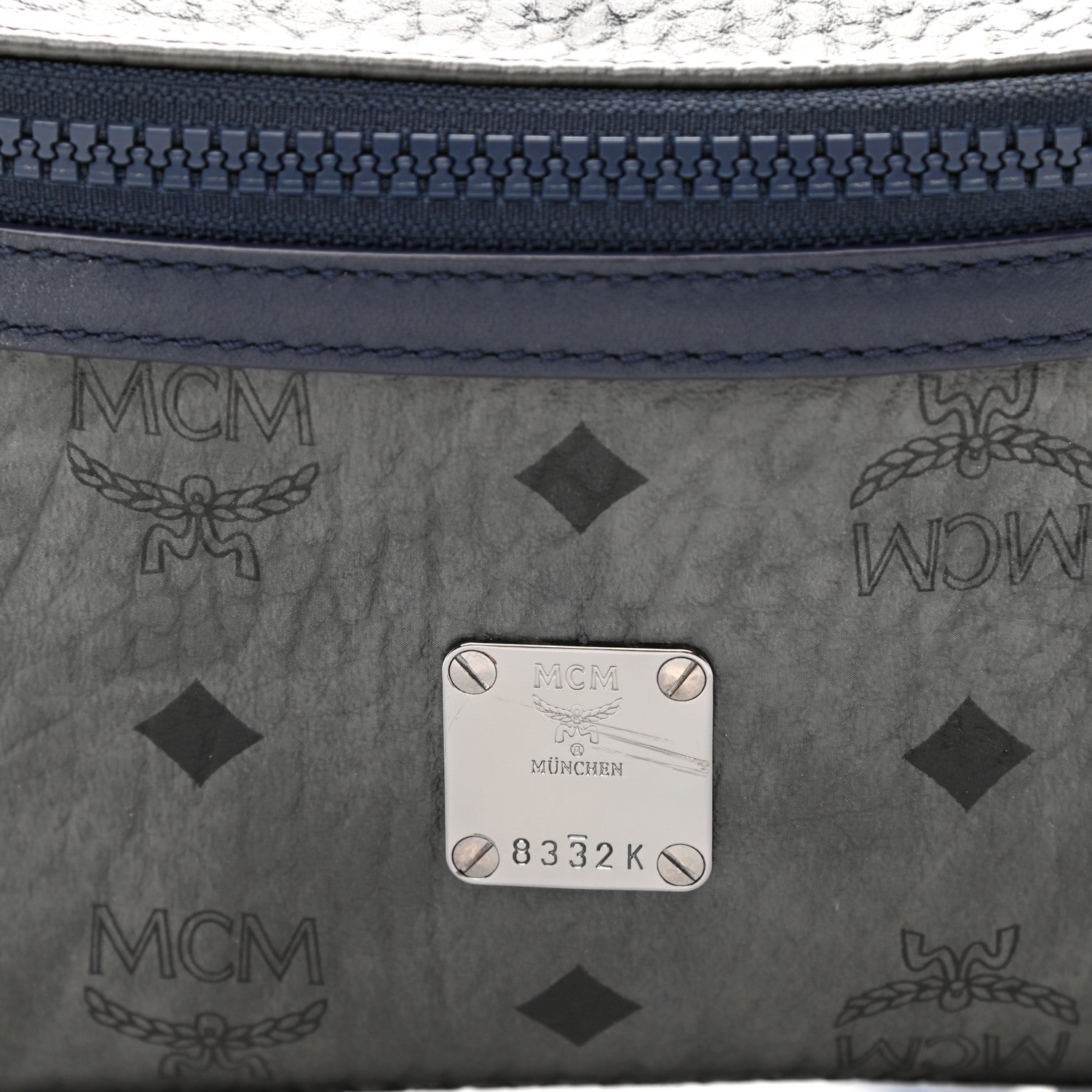 MCM Visetos Medium Belt Bag Phantom Grey 7 of 11