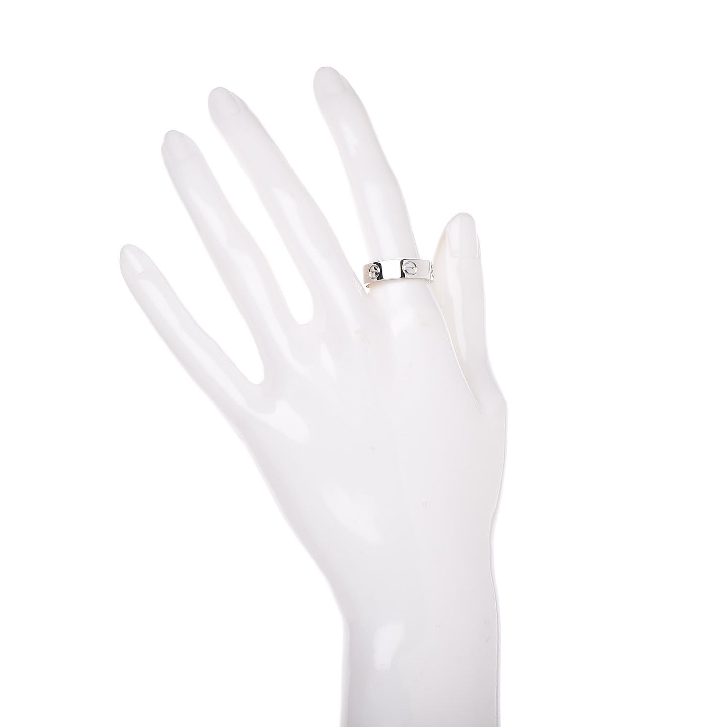 18K White Gold 5.5mm LOVE Ring 56 7.5