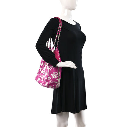 Chanel Canvas CC Coco Beach Shopping Tote Pink Ivory 2 of 9