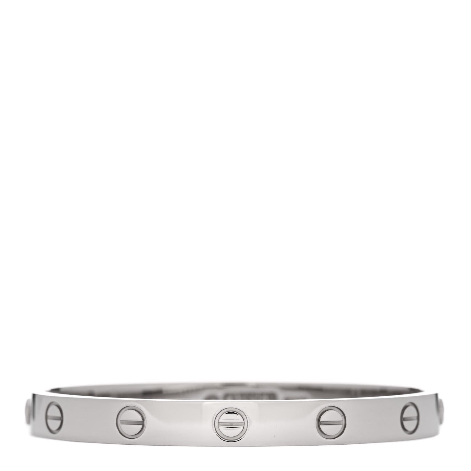 Cartier 18K White Gold LOVE Bracelet 16 1 of 5
