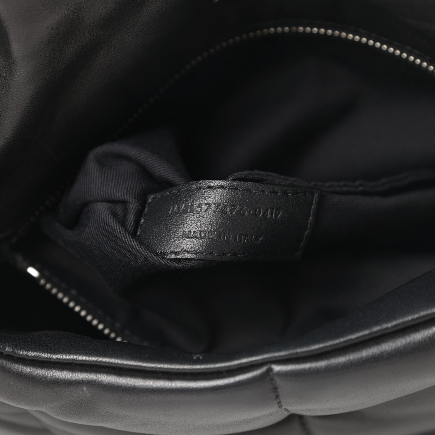 Saint Laurent Lambskin Quilted Small Loulou Puffer Monogram Chain Satchel Black 7 of 10