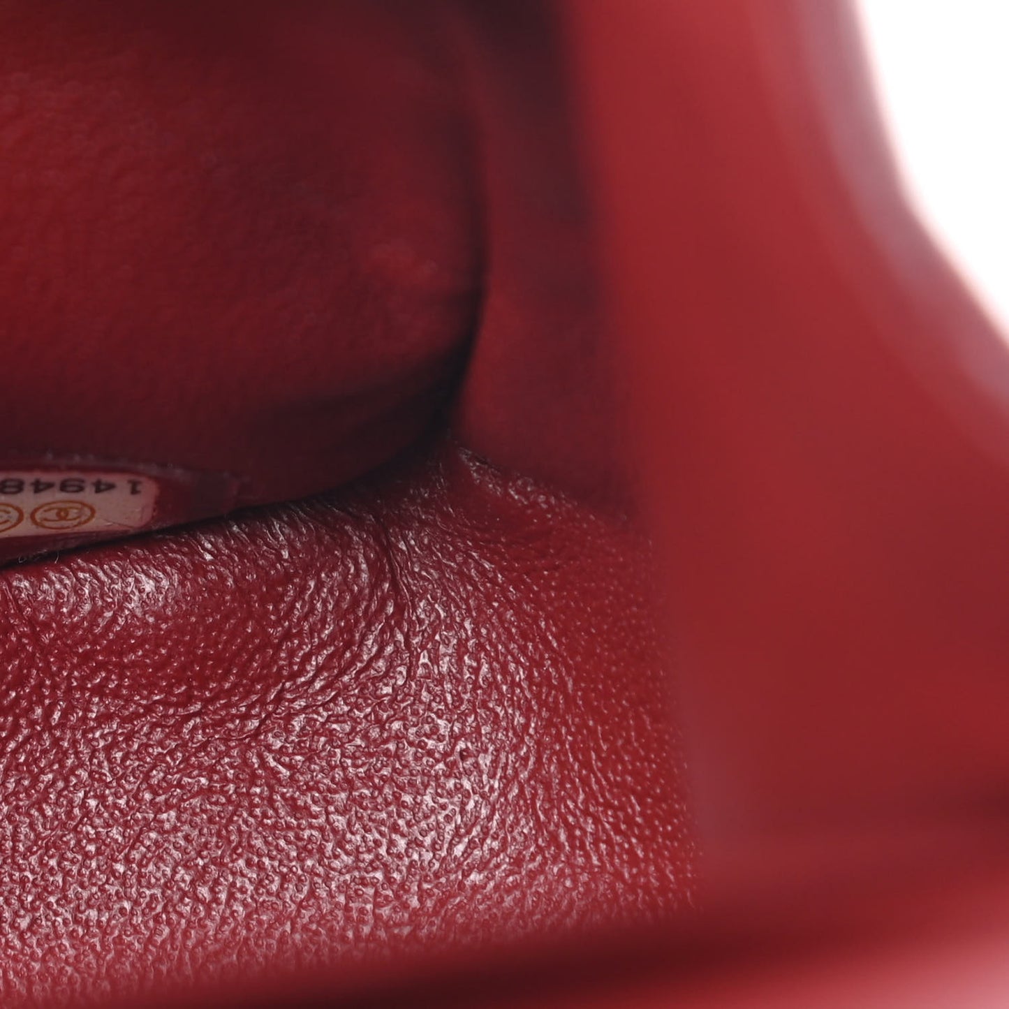 Caviar Quilted Jumbo Double Flap Dark Red