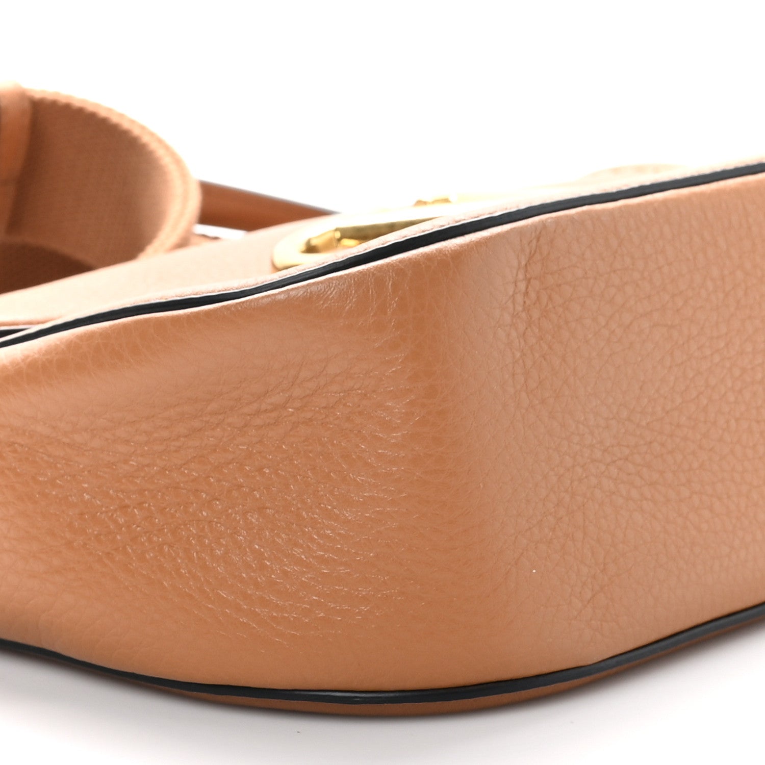 Valentino Garavani Soft Grainy Calfskin Alltime Shoulder Bag Almond Beige 9 of 9