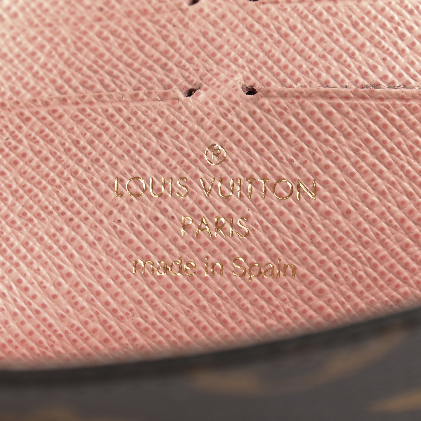 Monogram Jeanne Wallet Rose Ballerine