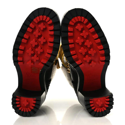 Christian Louboutin Calfskin Shearling Yetita 70 Hiker Booties 35 Black 5 of 7