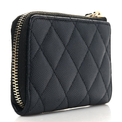 Chanel Caviar Quilted Key Holder Case Black 3 of 8