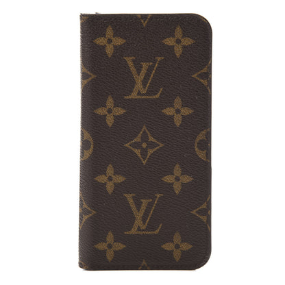 Louis Vuitton Monogram iPhone X Folio Case 1 of 6