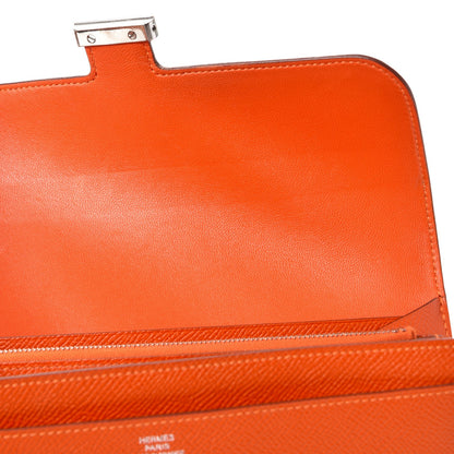 Hermes Epsom Constance Long Wallet Feu 8 of 12