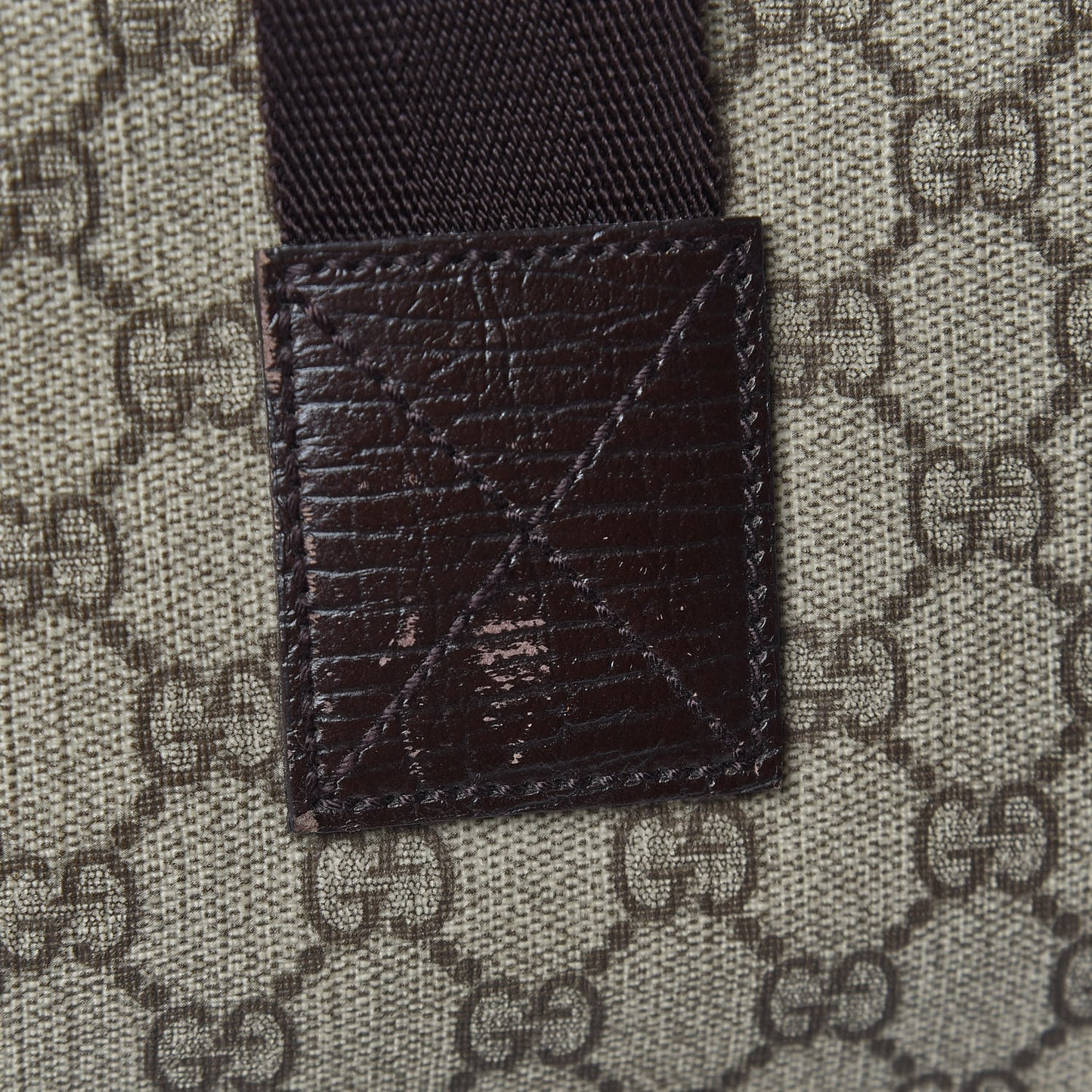 GG Plus Monogram Travel Bag Dark Brown