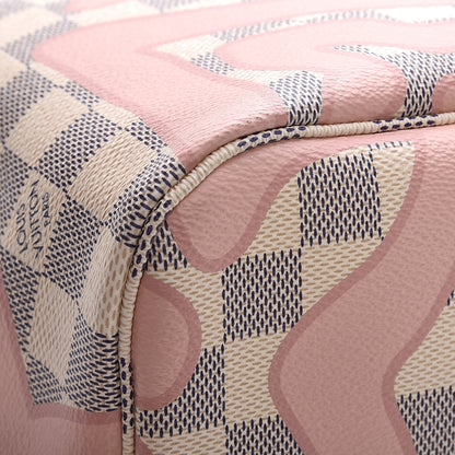 Louis Vuitton Damier Azur Tahitienne Neverfull MM 9 of 10