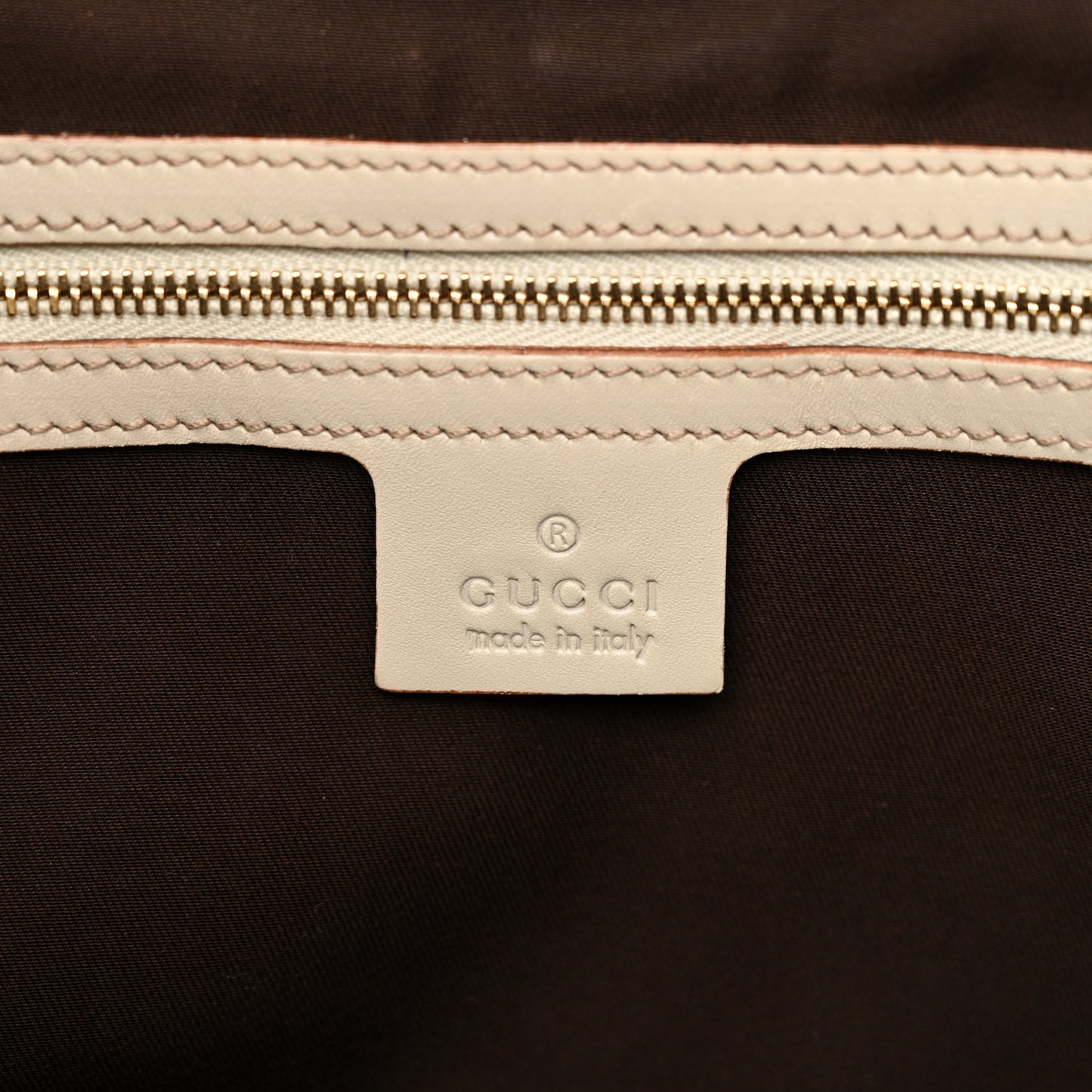 Guccissima Bardot Tote Off White