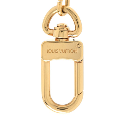 Louis Vuitton Metal Pochette Extender Key Ring Chain Gold 3 of 4