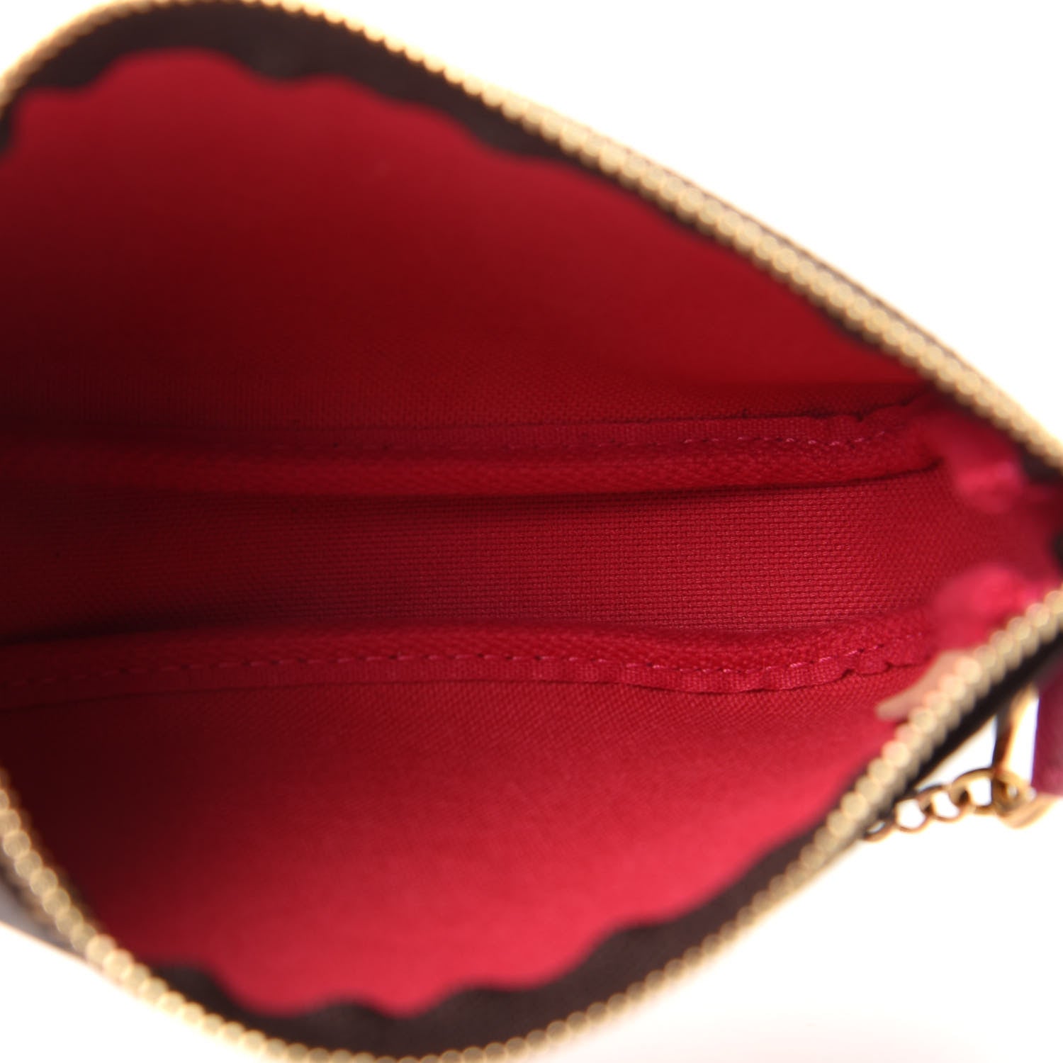 Louis Vuitton Monogram 2019 Christmas Animation Mini Courchevel Pochette Accessories Fuchsia 6 of 8