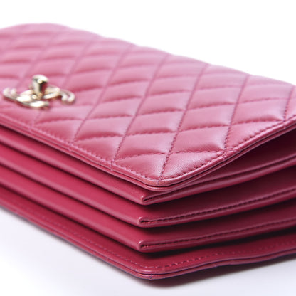 Chanel Lambskin Quilted Small Citizen Chic Flap Dark Pink 7 of 10