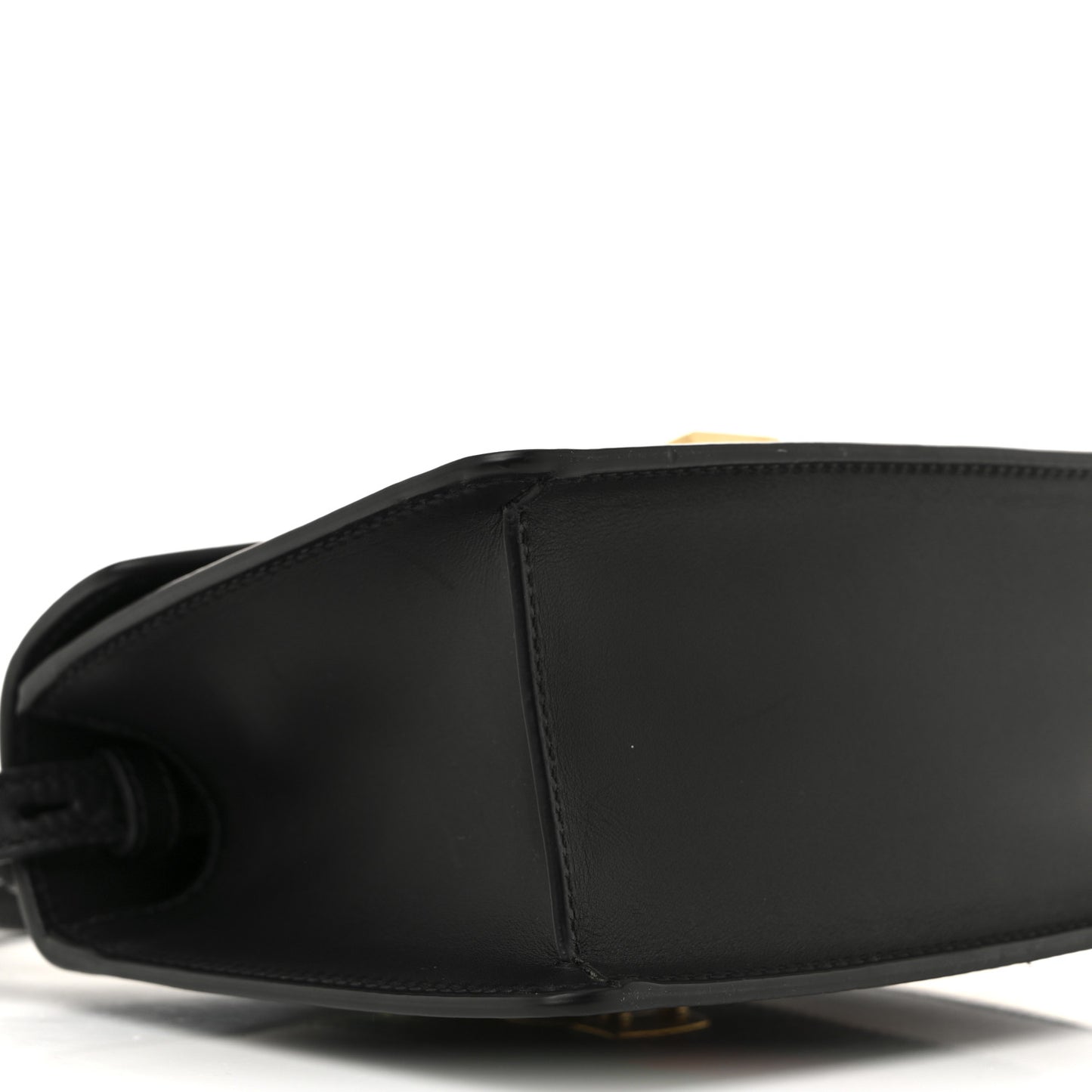Calfskin Mini Sylvie Top Handle Bag Black
