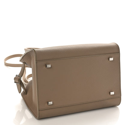 The Row Grained Calfskin Soft Margaux 10 Bag Dark Taupe 4 of 8